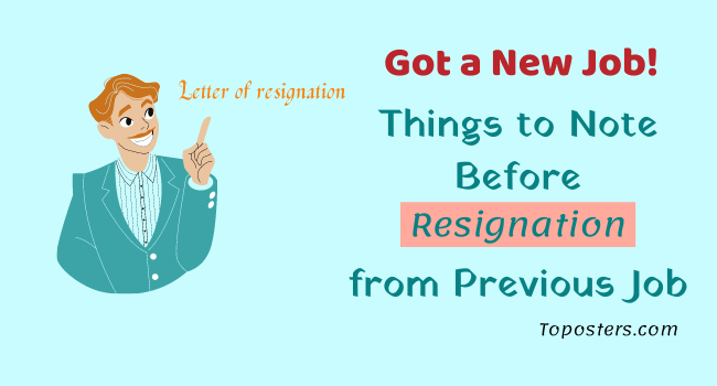 Resignation from Previous Office to Join New Office in Government Job Resignation from Previous Office to Join New Office in Government Job
